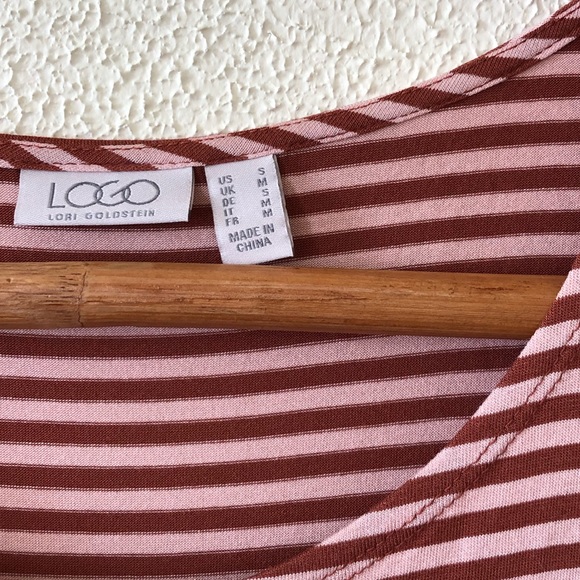 LOGO by Lori Goldstein Striped Tank S - Picture 3 of 4